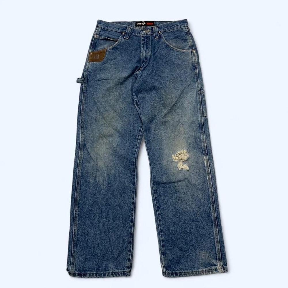 Wrangler Riggs Workwear Carpenter Jeans Distressed 32x30